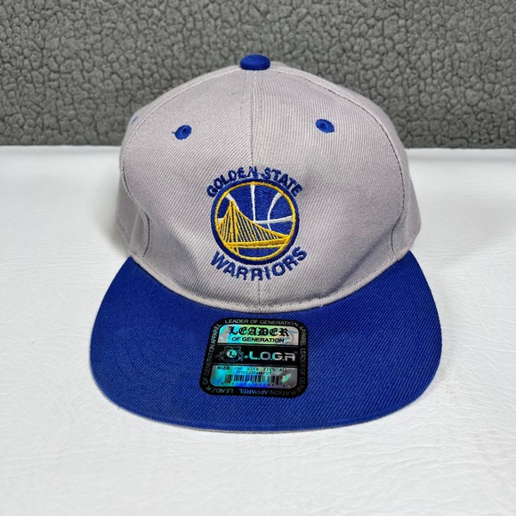 Leader of Generation Apparel Other - Golden State Warriors Snapback Hat Grey Blue LOGA Leader of Generation